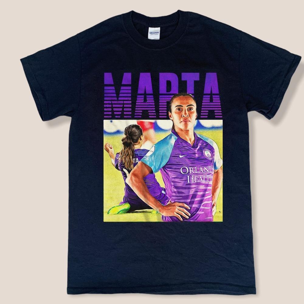 Marta - Soccer - Unisex Black Hip Hop Graphics Shirt